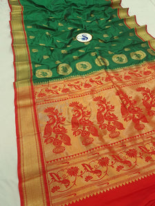 Pavan Gatti Paithani saree- PC2 A