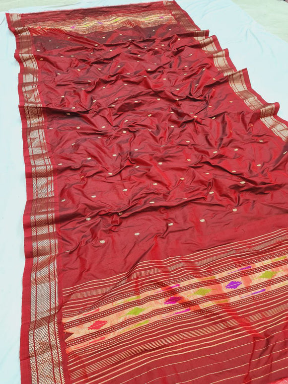 Pure Silk Paithani Dupatta  100% Handloom PPD1 J