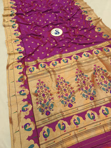 Mayura Semi Paithani Saree-  MK13 A