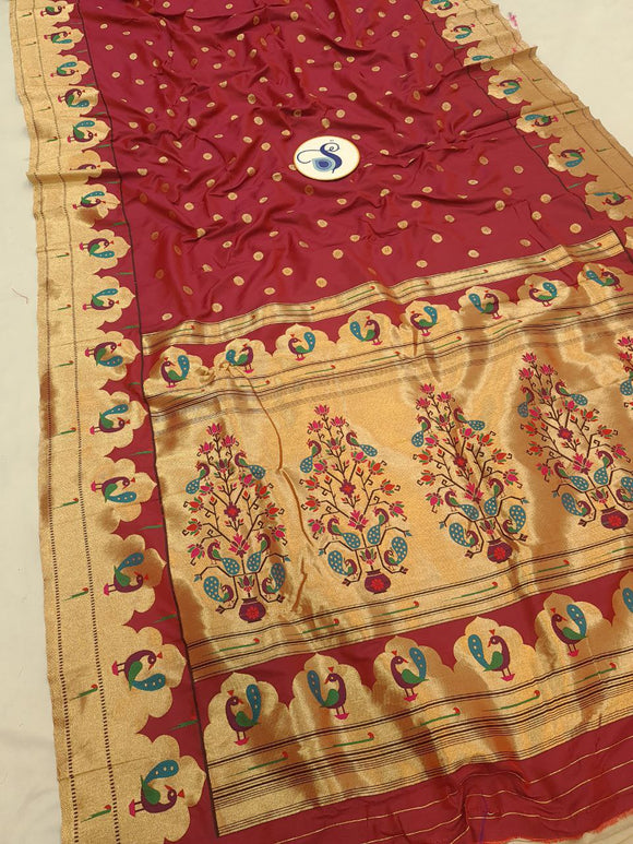 Mayura Semi Paithani Saree-  MK13 E