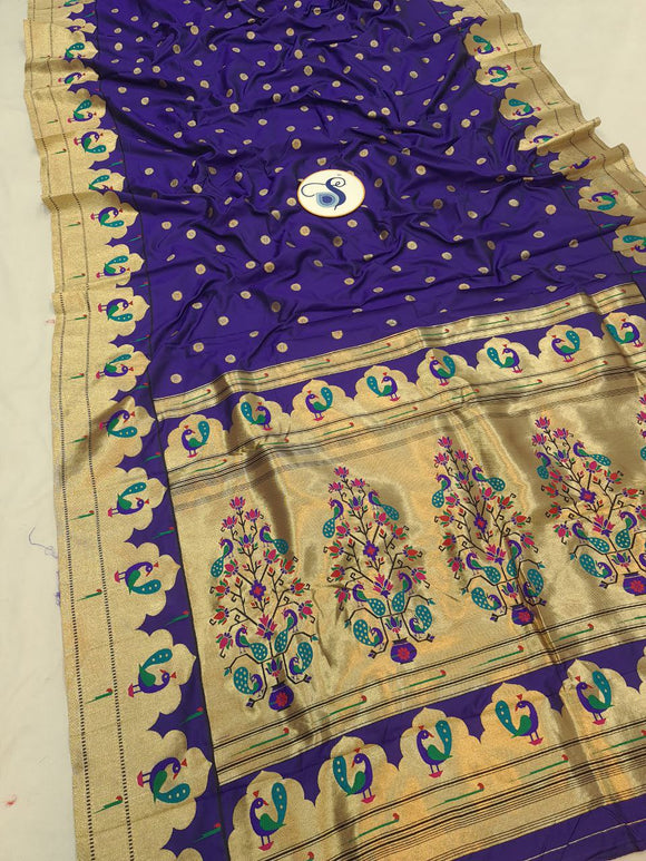 Mayura Semi Paithani Saree-  MK13 F