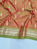 Fancy pallu Paithani Chop Border- 100% Pure Silk & Handmade