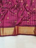 Pure Silk Kadiyal Paithani - Powerloom SLV7 D