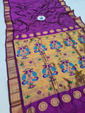 Pure Silk Kadiyal Paithani - Powerloom SLV7 B