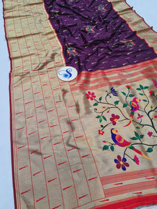 Muniya Big Border Paithani Saree-  NB56 A