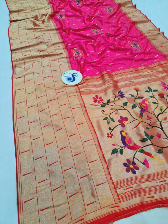 Muniya Big Border Paithani Saree-  NB56 C