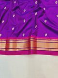 Fancy pallu Paithani - 100 % Natural Silk & Handmade saree