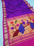 Fancy pallu Paithani - 100 % Natural Silk & Handmade saree