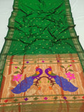 Fancy pallu Paithani - 100 % Natural Silk & Handmade saree