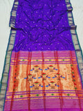 Double Pallu Paithani - 100 % Pure Silk Handloom Saree DPP1 A104