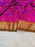 Double Pallu Paithani - 100 % Pure Silk Handloom Saree DPP1 A107