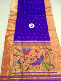 Triple Muniya Paithani - 100 % Pure Silk & Handwoven saree