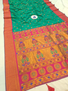 Maharani kadiyal Semi Paithani Saree- MA2 F