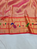 Mor Popat Tissue Paithani Saree- VV3 B