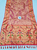 Mor Popat Tissue Paithani Saree- VV3 B