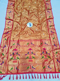 Mor Popat Tissue Paithani Saree- VV3 E