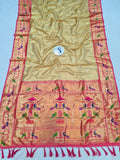 Mor Popat Tissue Paithani Saree- VV3 G