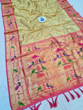 Mor Popat Tissue Paithani Saree- VV3 G