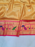 Mor Popat Tissue Paithani Saree- VV3 H