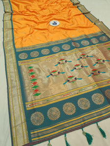 Maharani Nauvari Paithani Saree 9 yards - NB57 C