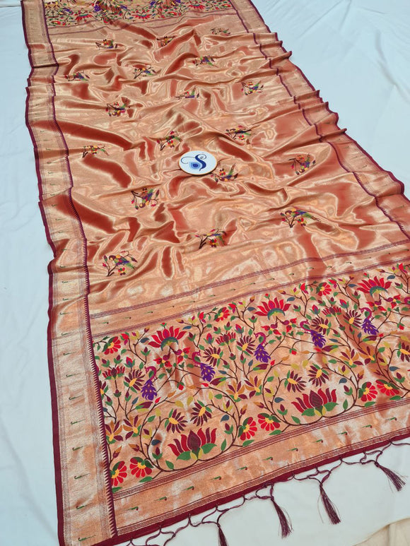 Shankari Paithani Dupatta Allover Zari NB15 D