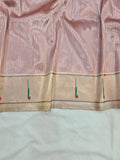 Madhu Tissue Lining Single Muniya Paithani Saree- MK14 C