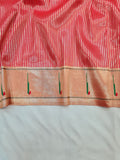 Madhu Tissue Lining Single Muniya Paithani Saree- MK14 J