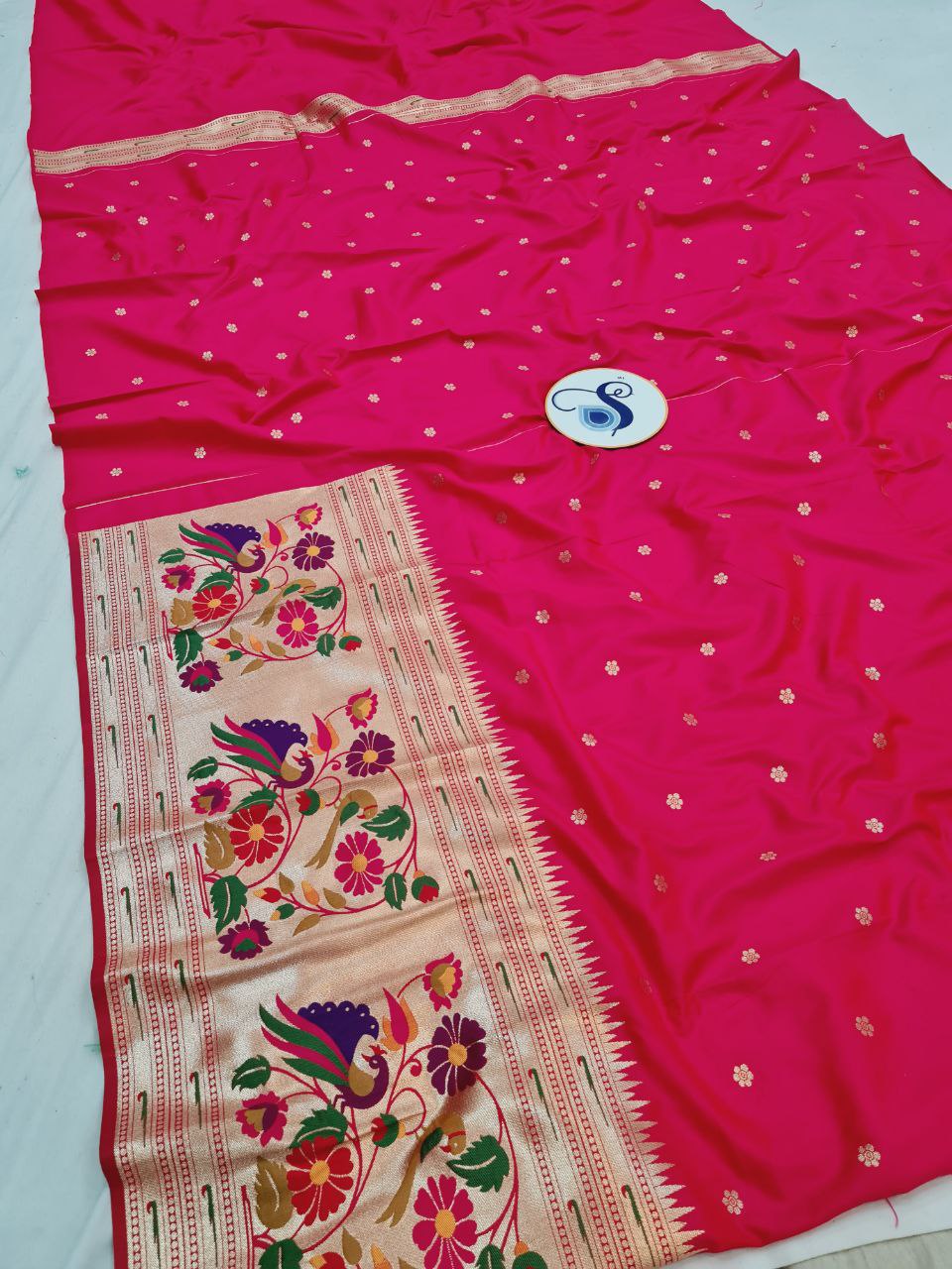 paithani silk dress material Hadli Wear Paithani Style Dress Material