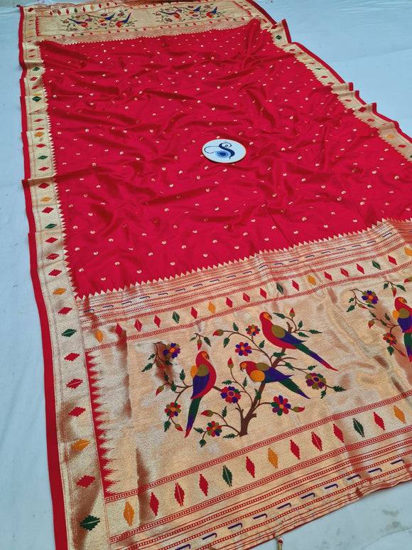 Shankari Paithani Dupatta - Golden Zari Weaving NB62 H