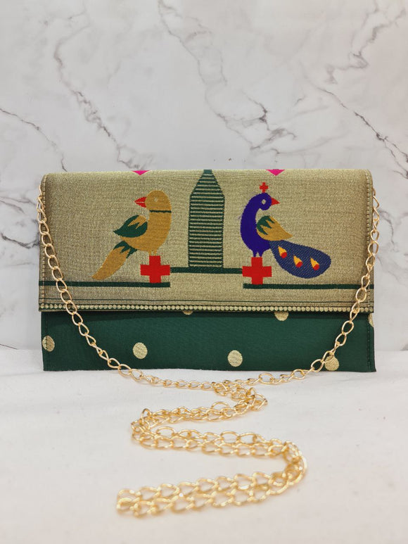 Paithani Purse Double Muniya PR1 FP1  A155