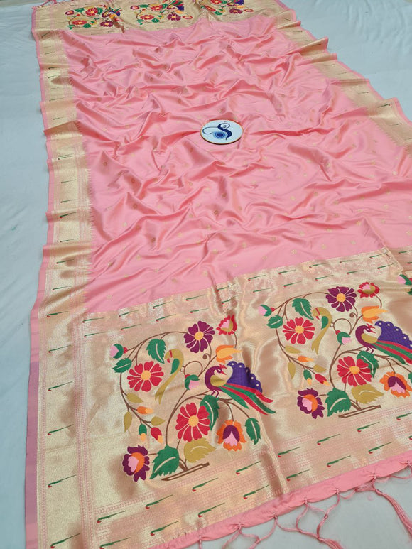 Paithani Dupatta - Golden Zari Weaving NB 11 Q