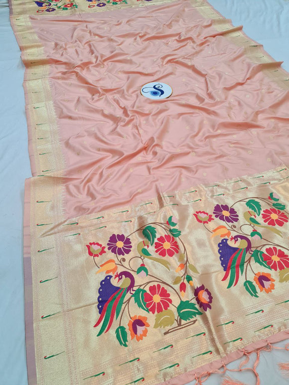 Paithani Dupatta - Golden Zari Weaving NB 11 R
