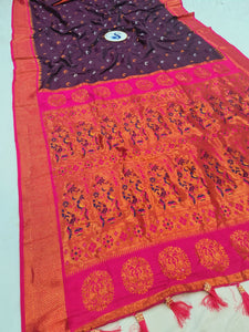Maharani Chandrakor  Semi Paithani Saree- MA5 D