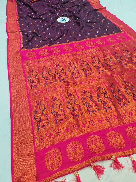 Maharani Chandrakor  Semi Paithani Saree- MA5 D