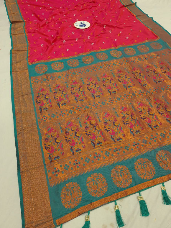 Maharani Chandrakor  Semi Paithani Saree- MA5 F