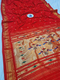Double Pallu Paithani - 100 % Pure Silk Handloom Saree DPP1 A82