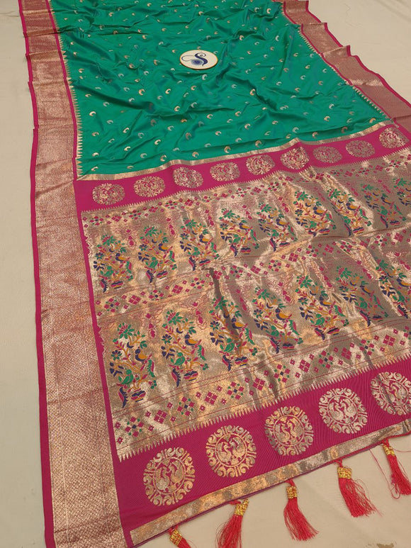 Maharani Chandrakor  Semi Paithani Saree- MA5 H