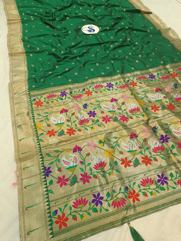 Hamsa Single Muniya Paithani Saree- MA6 A
