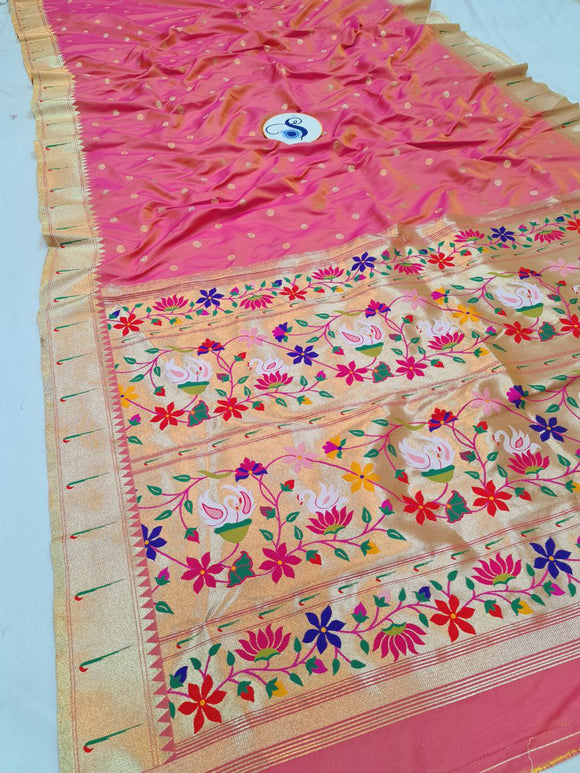 Hamsa Single Muniya Paithani Saree- MA6 D
