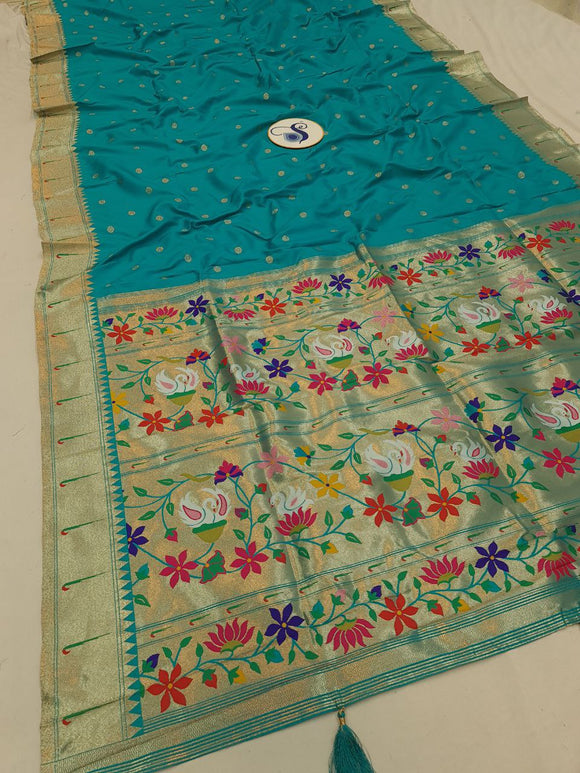 Hamsa Single Muniya Paithani Saree- MA6 G