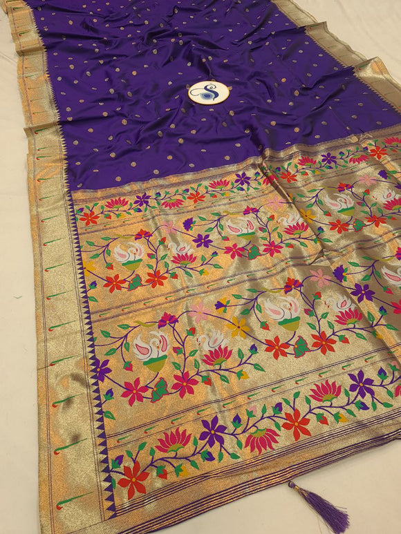 Hamsa Single Muniya Paithani Saree- MA6 I