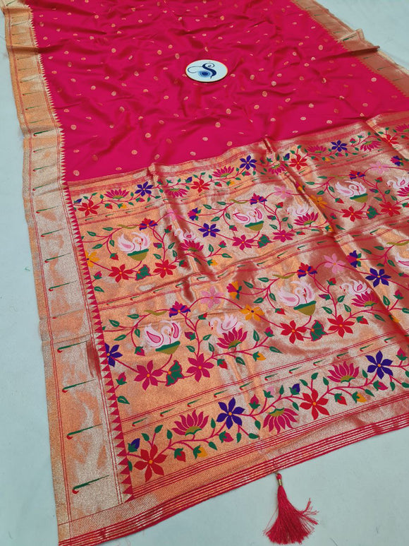 Hamsa Single Muniya Paithani Saree- MA6 J