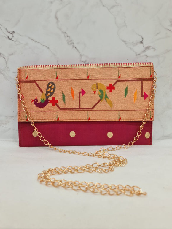 Paithani Purse Double Muniya PR1 FP1  A195