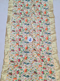 Paithani Blouse Piece- White Golden Zari fabric- 1 Meter PZF1 T