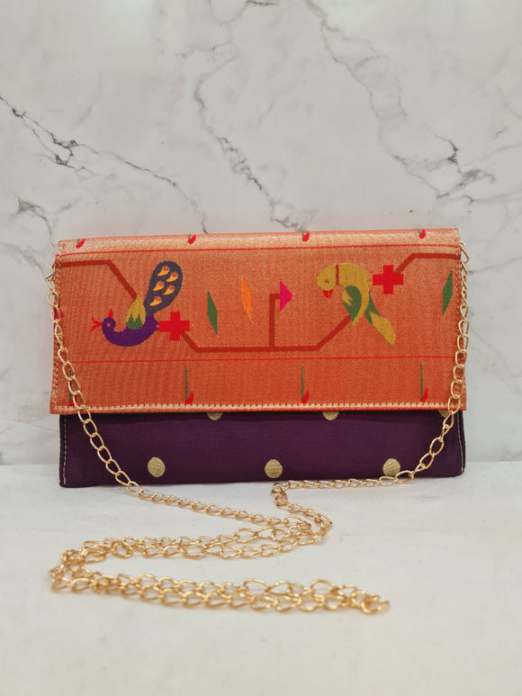 Paithani Purse Double Muniya PR1 FP1  A205