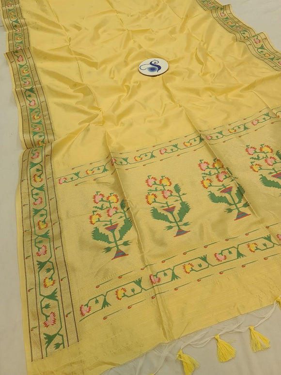 Aswali Art Raw Silk Paithani Saree- MB20 A
