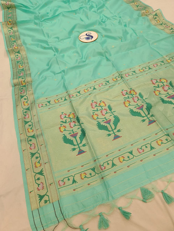 Aswali Art Raw Silk Paithani Saree- MB20 B