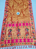 Lotus Border Tissue Paithani Saree- VV4 A