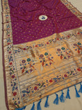 Mor Border Paithani Saree- VV6 A