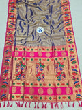Lotus Border Tissue Paithani Saree- VV4 C